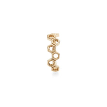 Load image into Gallery viewer, Honeycomb Ear Cuff - 14k Yellow Gold