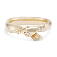 Load image into Gallery viewer, With All Love Ring - 14k Yellow Gold, White Diamond