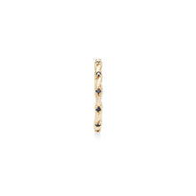 Load image into Gallery viewer, Honey Hive Black Diamond Twist Ear Cuff - 14k Gold, Black Diamond