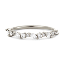 Load image into Gallery viewer, Reverie Band - 14k Yellow Gold, White Diamond