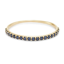 Load image into Gallery viewer, Blue Sapphire Vibrant Band - 14k Yellow Gold, Precious Gems