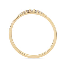 Load image into Gallery viewer, Horizon Ring - 14k Yellow Gold, White Diamond