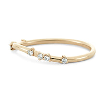 Load image into Gallery viewer, Alate Ring - 14k Yellow Gold, White Diamond