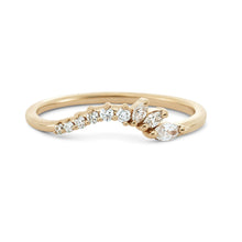 Load image into Gallery viewer, Incandescent Band - 14k Rose Gold, White Diamond