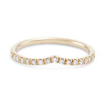 Load image into Gallery viewer, 14k Peak Eternity Band - 14 Yellow Gold, White Diamond