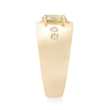 Load image into Gallery viewer, Super Moon One Of A Kind - 14k Yellow Gold, Sea Foam Green Sapphire