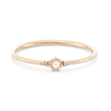 Load image into Gallery viewer, Nova Ring - 14k Yellow Gold, White Diamond