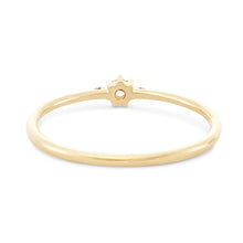 Load image into Gallery viewer, Nova Ring - 14k Yellow Gold, White Diamond