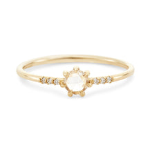 Load image into Gallery viewer, Supernova Ring - 14k Yellow Gold, White Diamond