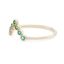 Load image into Gallery viewer, Treetop Forest Ring - 14k Yellow Gold, Emerald