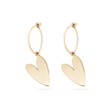 Load image into Gallery viewer, Everyday Larger Lovely Sway Hoop - 14k Yellow Gold