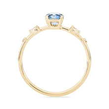 Load image into Gallery viewer, Endless Dahlia - 14k Yellow Gold, Montana Blue Sapphire