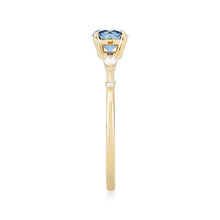 Load image into Gallery viewer, Endless Dahlia - 14k Yellow Gold, Montana Blue Sapphire