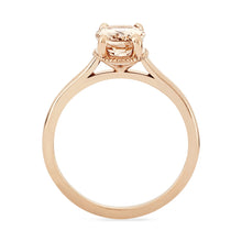 Load image into Gallery viewer, 14k Mon Coeur Ring - Rose Gold, Morganite