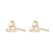 Load image into Gallery viewer, Pearl Tripod Earring - 14k Yellow Gold, Pearl