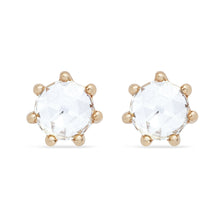 Load image into Gallery viewer, Supernova Earring - 14k Yellow Gold, White Diamond