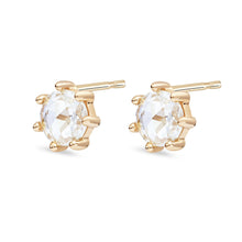 Load image into Gallery viewer, Supernova Earring - 14k Yellow Gold, White Diamond