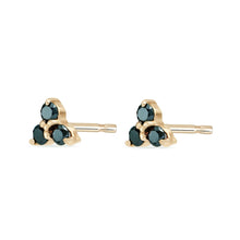 Load image into Gallery viewer, Tripod Diamond Earring - 14k Yellow Gold, Black Diamond