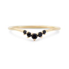 Load image into Gallery viewer, Revelry Ring - 14k Yellow Gold, Black Diamond
