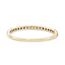 Load image into Gallery viewer, Blue Sapphire Vibrant Band - 14k Yellow Gold, Precious Gems