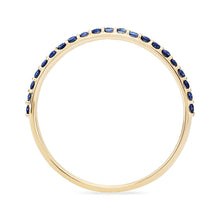 Load image into Gallery viewer, Blue Sapphire Vibrant Band - 14k Yellow Gold, Precious Gems