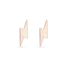 Load image into Gallery viewer, Everyday Little Lightning Bolt Earring - 14k Yellow Gold
