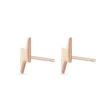Load image into Gallery viewer, Everyday Little Lightning Bolt Earring - 14k Yellow Gold