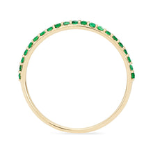 Load image into Gallery viewer, Emerald Vibrant Band - 14k Yellow Gold, Precious Gems
