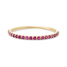 Load image into Gallery viewer, Black Diamond Vibrant Band - 14k Yellow Gold, Precious Gems