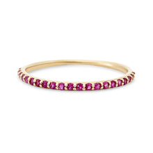 Load image into Gallery viewer, Ruby Vibrant Band - 14k Yellow Gold, Precious Gems