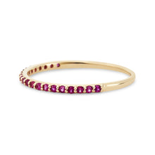 Load image into Gallery viewer, Ruby Vibrant Band - 14k Yellow Gold, Precious Gems