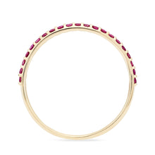 Load image into Gallery viewer, Ruby Vibrant Band - 14k Yellow Gold, Precious Gems