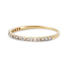 Load image into Gallery viewer, Grey Diamond Vibrant Band - 14k Yellow Gold, Precious Gems