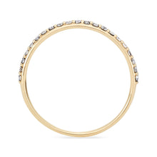 Load image into Gallery viewer, Grey Diamond Vibrant Band - 14k Yellow Gold, Precious Gems
