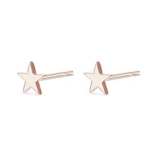 Load image into Gallery viewer, Everyday Little Stella Star Earring - 14k Rose Gold