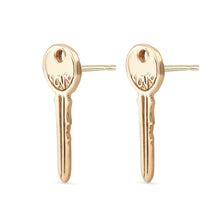 Load image into Gallery viewer, avata key earring - 14k Yellow Gold