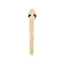 Load image into Gallery viewer, Revival Ruby Snake Ring - 14k Yellow Gold