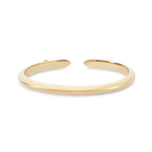 Load image into Gallery viewer, Horizon Cuff Ring - 14k Rose Gold, White Diamond