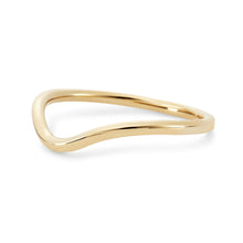 Load image into Gallery viewer, Plain Wave Band - 14k Rose Gold