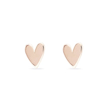 Load image into Gallery viewer, Everyday Little Lovely Heart Earring - 14k Rose Gold