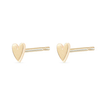Load image into Gallery viewer, Everyday Little Lovely Heart Earring - 14k Yellow Gold