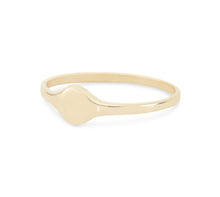 Load image into Gallery viewer, La Petite Amie Signet Ring - 10k Rose Gold, Engravable
