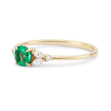 Load image into Gallery viewer, Endless Evergreen Ring - 14k Yellow Gold, Emerald