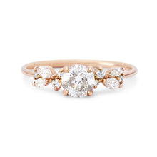 Load image into Gallery viewer, Endless Nerina Ring- 14k Rose Gold, White Diamonds