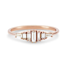 Load image into Gallery viewer, Daybreak Band - 14k Yellow Gold, White Diamond