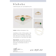 Load image into Gallery viewer, Endless Evergreen Ring - 14k Yellow Gold, Emerald