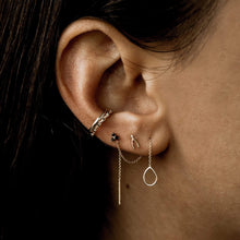 Load image into Gallery viewer, Honey Dipper Dainty Threader Earring - 14k Rose Gold