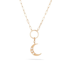 Load image into Gallery viewer, Crescent Charm - 14k Yellow Gold