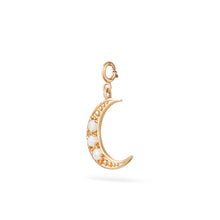 Load image into Gallery viewer, Crescent Charm - 14k Yellow Gold