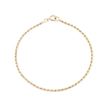 Load image into Gallery viewer, everyday lasso anklet - 14k yellow gold